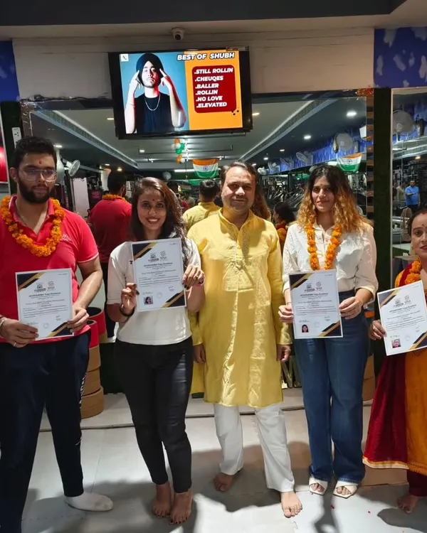 A proud moment with my first TTC batch of newly certified yoga teachers. Each of them has completed the 200-hour course and is ready to share the gift of yoga.