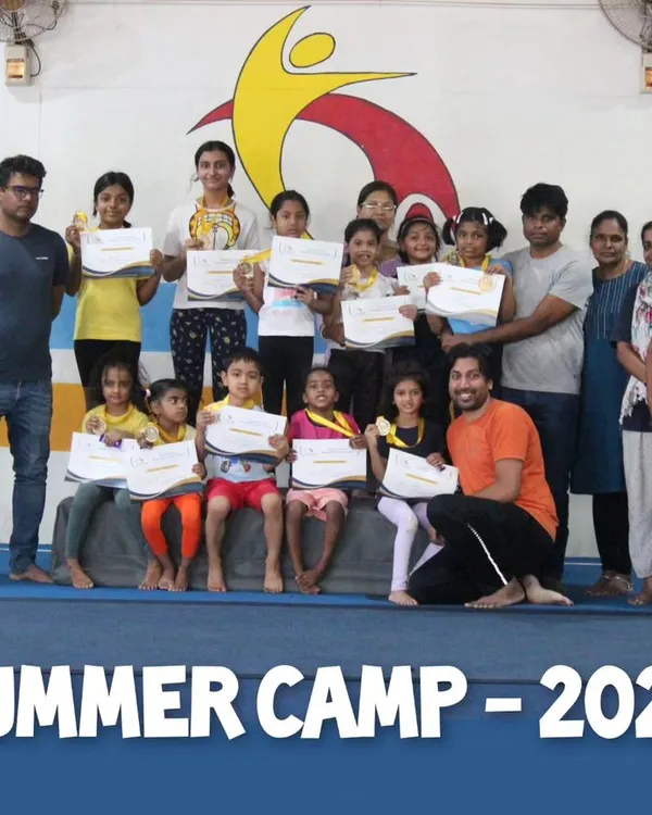The proud graduates of our 2024 Summer Camp. Students, coaches, and parents come together to celebrate a camp filled with learning and fun.
