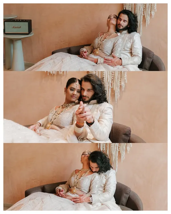 A collage of intimate moments. We love capturing the quiet connection between a couple, from holding hands to sharing a gentle dance, in a beautifully styled setting.