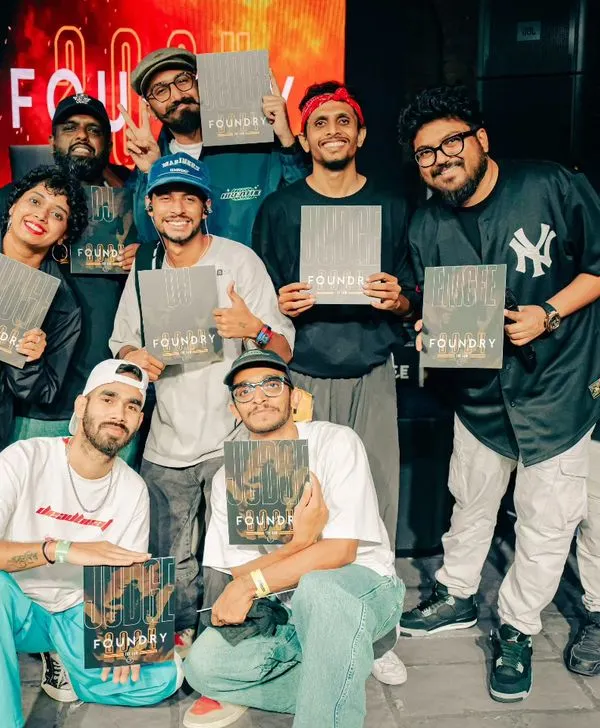 The winners and judges from Foundry, our annual jam. This event is a celebration of skill and community, bringing together dancers from all over to compete and connect.