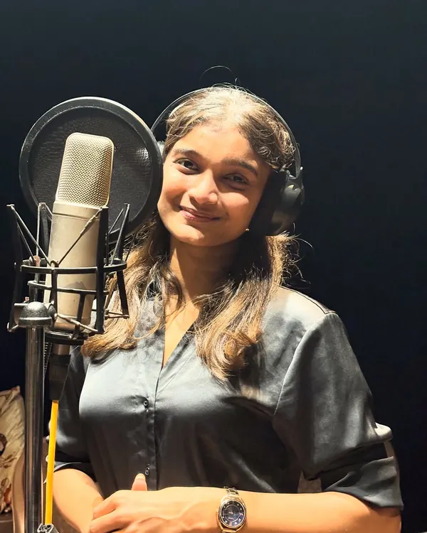 This is my happy place, right in front of the mic, ready to bring a song to life. This photo was taken during a wonderful recording session where I felt completely in the zone, channeling all the emotion into the vocals.