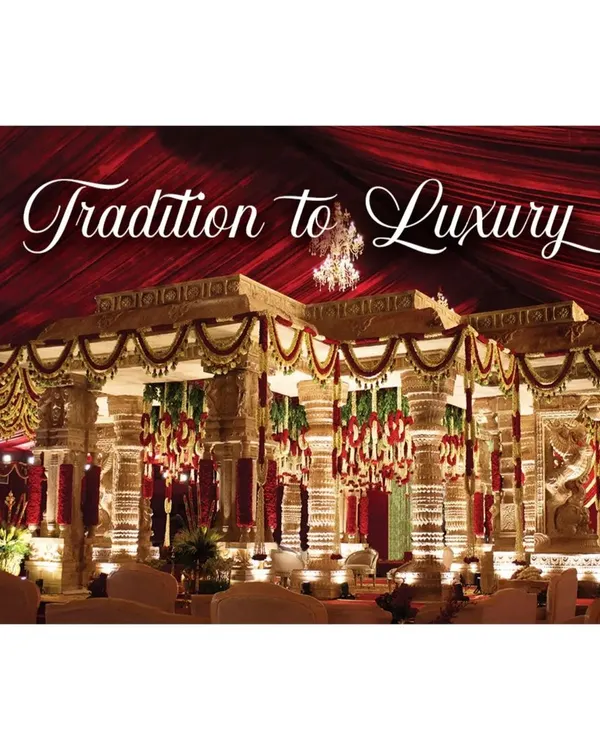 This magnificent mandap, inspired by the architectural splendor of Hampi, represents our philosophy of transforming tradition into luxury. I designed every pillar and carving to create a sacred space that feels both timeless and opulent, making for a truly majestic wedding experience.