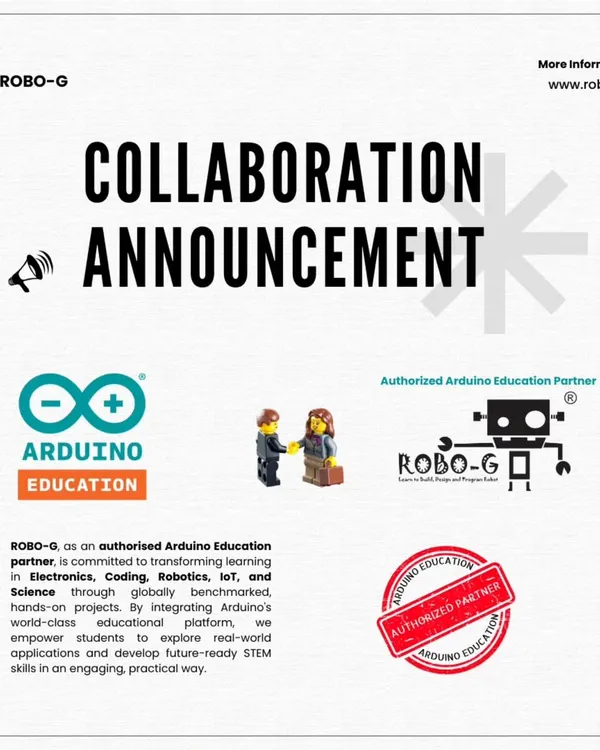 We are proud to be an authorized Arduino Education partner. This partnership allows us to offer world-class, hands-on projects in electronics, coding, and IoT, and provide complete Arduino lab setups for schools.