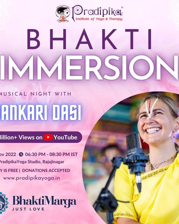 We were honored to host YouTube musical star Shankari Dasi for a Bhakti Immersion musical night, bringing her sensational voice to the Bengaluru community.