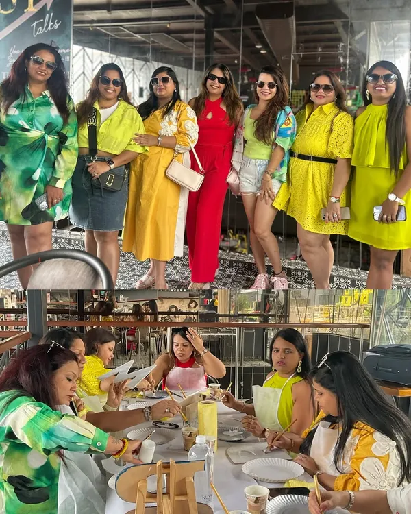 Reunited and it feels so good. This stylish group of friends celebrated their get-together with a creative kitty party, painting and laughing the afternoon away.