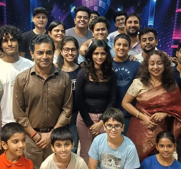 Our students and teachers gathered for a group photo during a certificate ceremony. More than just an academy, we are a 'parivaar' or family, celebrating every milestone together.