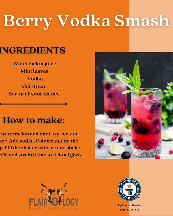 A recipe for a Berry Vodka Smash. This DIY guide shows you how to make a refreshing summer cocktail with watermelon juice, mint, and vodka.