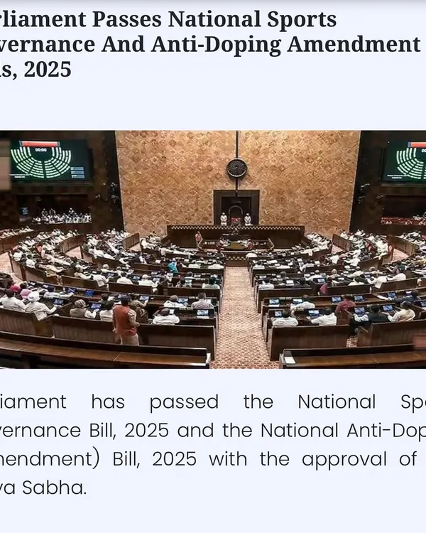 The Indian Parliament's passing of the National Sports Governance and Anti-Doping Bills marks a significant shift in the sports landscape. I provide clear guidance on how these new laws affect sports bodies and individual athletes.