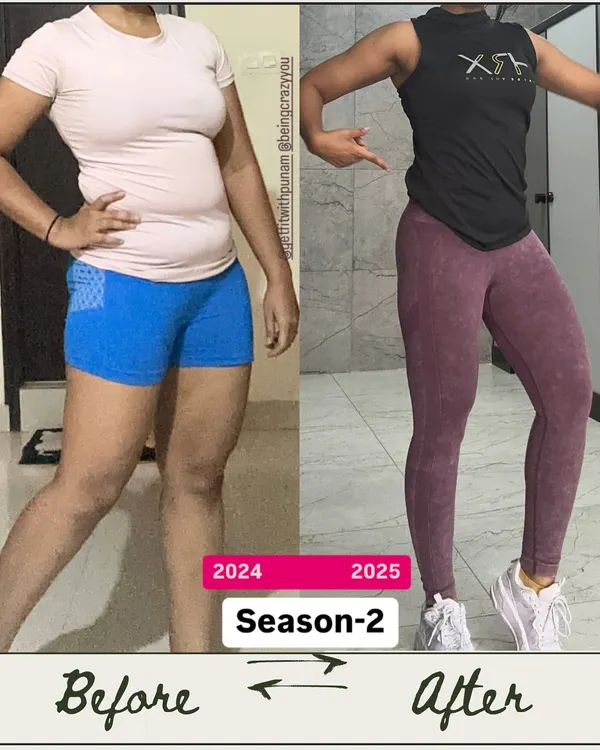 This is my own transformation. I went from feeling stuck and unsure after my pregnancy to reclaiming my strength and energy. This isn't about a 'before' and 'after', but about a continuous journey of choosing health every day. If I can do it as a busy mom, I know I can help you do it too.