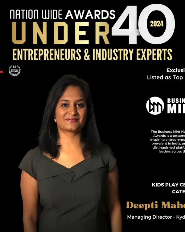 I am honored to be recognized by the Business Mint Nationwide Awards as one of the Top 40 Under 40 Entrepreneurs for my work in the Kids Play Center category. This award reflects my dedication to creating quality experiences for your family.