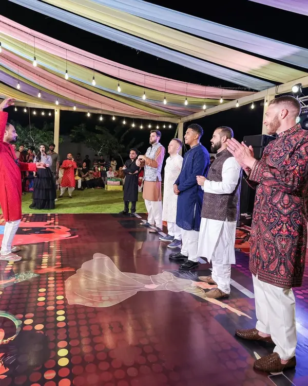 The Sangeet is a night for everyone to sing and dance with joy. For Sonam and Ross, we created a special performance floor and a vibrant atmosphere that paved the path for unforgettable moments and beautiful memories.