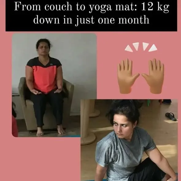 From the couch to the yoga mat, this client's journey resulted in a 12 kg weight loss in one month. It shows the power of combining a detox diet with a disciplined yoga routine.