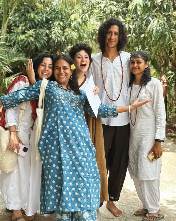 This is what post-ashram energy looks like. You don't just leave with a certificate; you leave with a new frequency and a family of friends from all over the world.