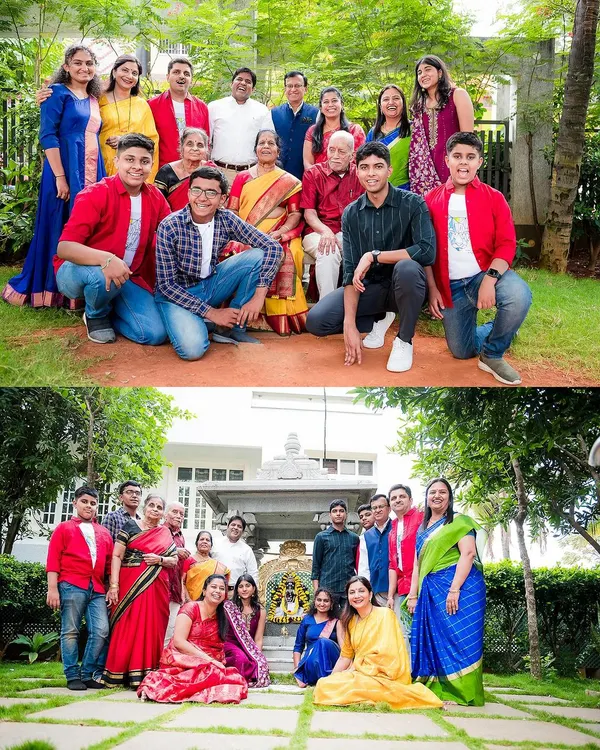 A vibrant outdoor family photoshoot with three generations together. We love capturing these large family gatherings, full of color, smiles, and connection.