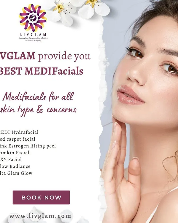 We offer a wide array of medical-grade facials tailored to every skin type and concern. Explore our menu, including the popular MEDI Hydrafacial, Red Carpet Facial, and Glow Radiance treatments for targeted results.