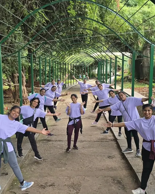 Our community of Deer Angels having fun during one of our outdoor fitness events. We believe in taking our workouts beyond the gym walls to stay active and connected.
