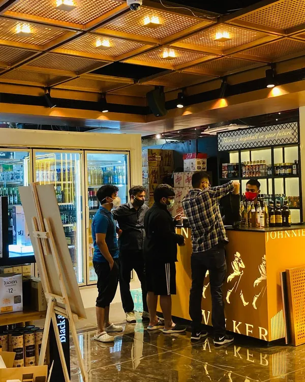 This is a premium liquor store where I installed a complete background music system to create a sophisticated shopping environment for customers.