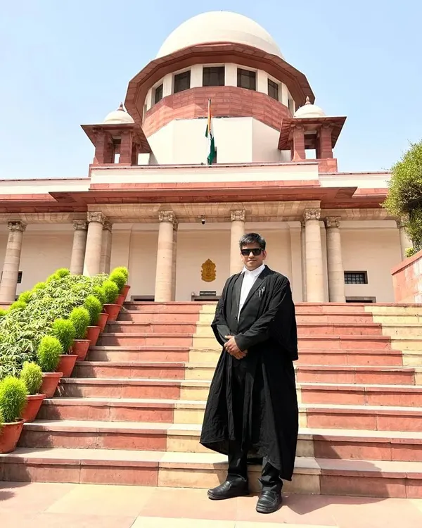 Standing before the Supreme Court of India. My goal in every argument is not just to win over the bench, but to persuade them of the justice and equity of my client's cause.