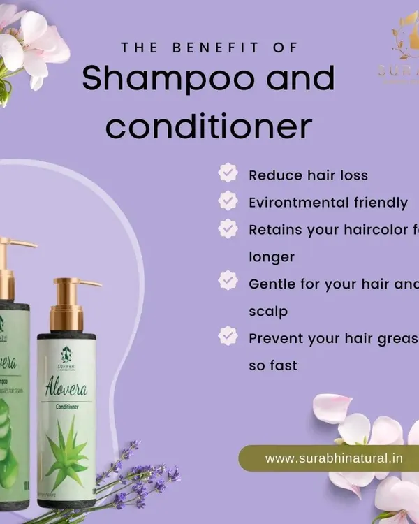 My Aloe Vera Shampoo and Conditioner work together to reduce hair loss and gently care for your hair and scalp. They are environmentally friendly and help retain your hair's natural moisture.