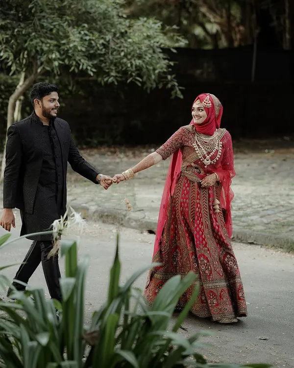 This is what it's all about. Just two people, walking together into their forever. I love capturing these unscripted moments that feel so natural and full of love, especially for a Kerala destination wedding.