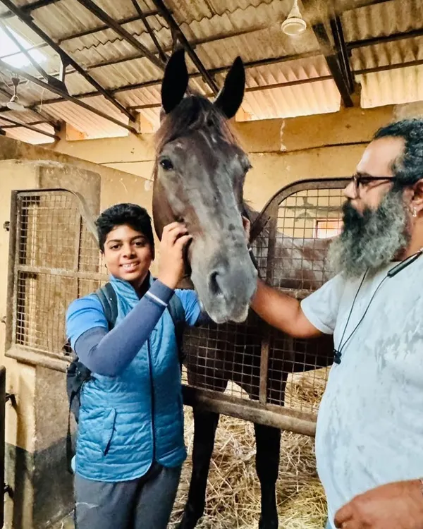 The bond between a rider and their horse is at the heart of what I teach. This touching moment captures a young rider meeting his new horse, Dreamboy, for the first time.