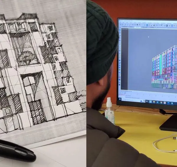 Our design process begins with art. We blend the creativity of hand sketching with the precision of detailed 3D modeling to ensure the final built form is a perfect realization of the initial concept.
