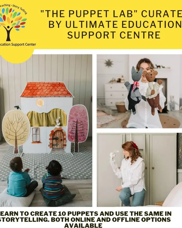 An overview of "The Puppet Lab," my workshop for parents and teachers. This session teaches you how to create 10 different types of puppets and use them effectively for storytelling, with both online and offline options available.