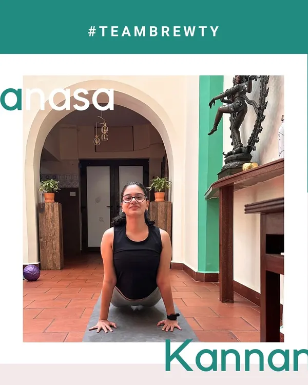 A photo of me demonstrating a cobra pose, a great exercise for spinal mobility and back strength. As your coach, I'm here to guide you through every movement with a focus on strength and grace.