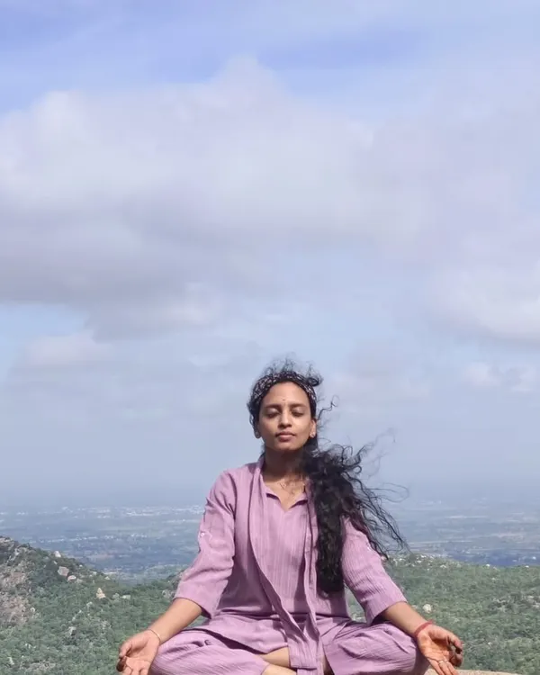 Finding my center through meditation in nature. This peace and connection is what I strive to pour into every piece of art I create.