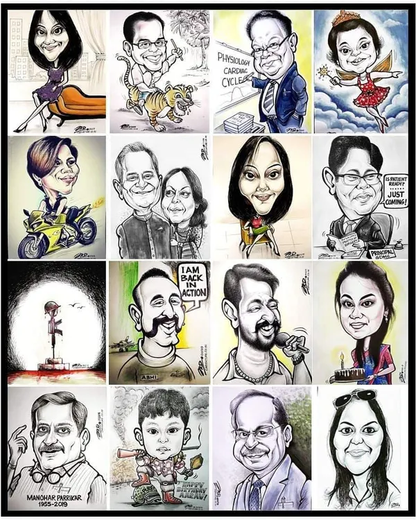 A look back at some of the varied caricatures I created in 2019. This collection includes themed portraits, corporate gifts, and personal commissions.