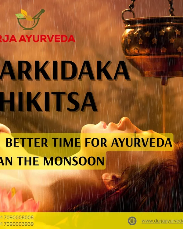 There is no better time for Ayurveda than the monsoon. This image, showing a Shirodhara treatment, captures the essence of our Karkidaka Chikitsa, a time for deep healing and rejuvenation.