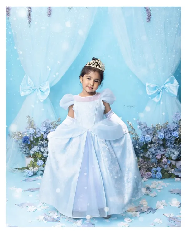 Toddlerhood is pure magic. This little one, dressed as a princess in a fairytale setting, is a perfect example of the dreamy, creative shoots we can design for your child.