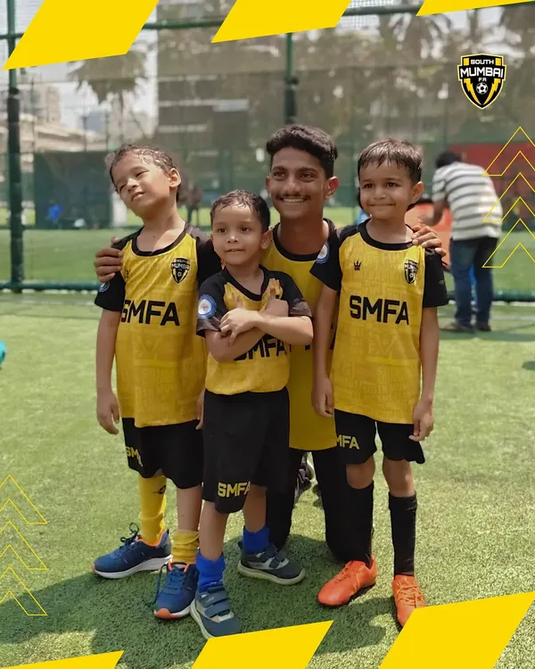 Our Under-5 stars. We focus on teaching the basics of football through fun drills that build confidence and teamwork from the very first kick.