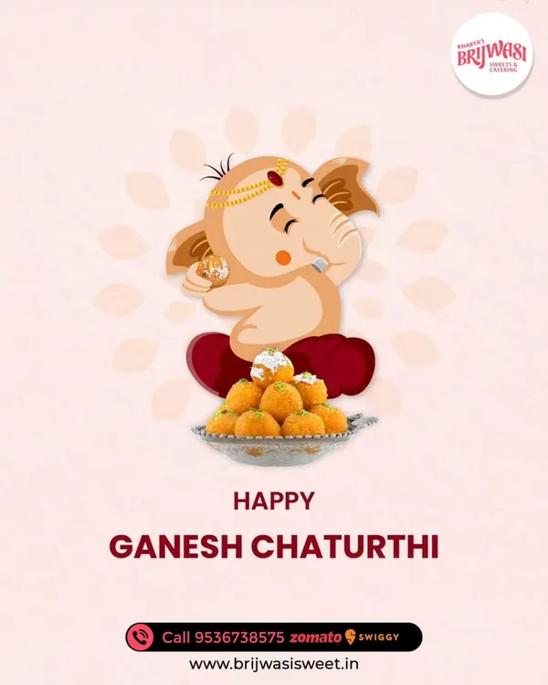 Wishing you a joyful Ganesh Chaturthi. Celebrate with Bappa's favorite, Motichoor Ladoo, made with love and pure ingredients.