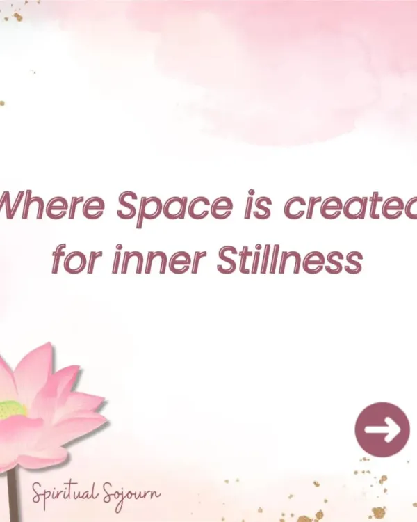 An invitation to our Spiritual Sojourn, a program designed for leaders and visionaries. It's a space where we create inner stillness, allowing for greater clarity and intuitive decision-making in professional life.