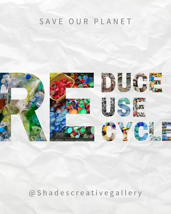 A showcase of the incredible "waste to art" creations by artist Sunil Vyas. These portraits and scenes are made from discarded materials like plastic wrappers and other waste, promoting the message of "Reduce, Reuse, Recycle" through powerful art.