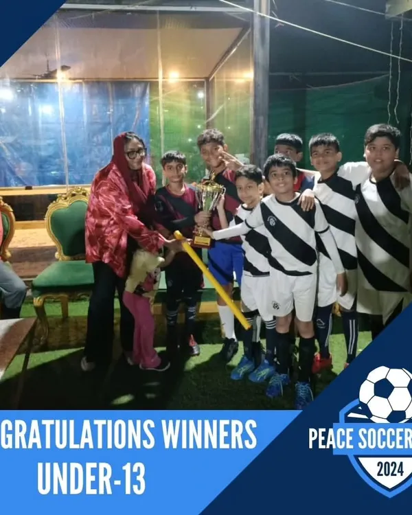 This is what hard work looks like. We are proud to showcase our Under-13 team celebrating their victory at the Peace Soccer Cup II 2024. Moments like these are a testament to our players' dedication and teamwork.