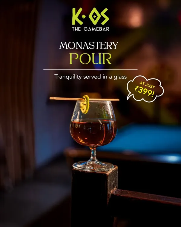 Our Monastery Pour is tranquility served in a glass. It's part of our special menu, offering big flavors that are light on the wallet.