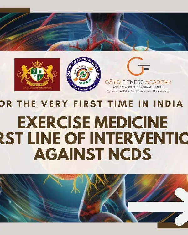I am proud to help bring advanced education to India, such as this course on using exercise as a first line of intervention against non-communicable diseases (NCDs). This is the next frontier in creating truly effective fitness and health programs.