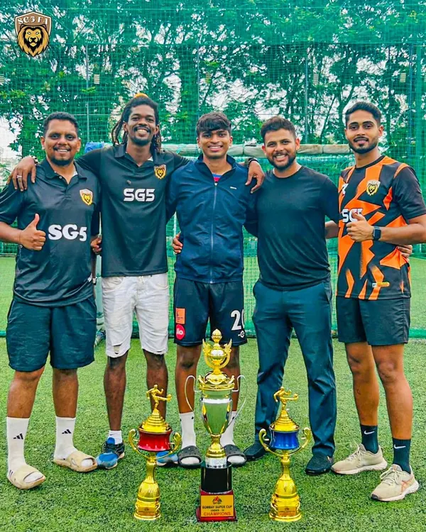 A proud moment with our coaching staff and a haul of trophies from the Bombay Super Championship. This represents the collective success of our players and the expert guidance of our coaches.