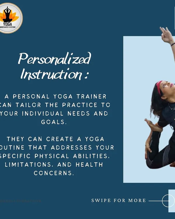 This graphic explains the key benefit of personal training: instruction tailored to your individual needs, abilities, and health concerns.