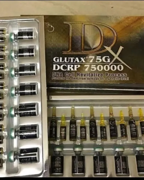 A look inside the Glutax 75G DNA Cell Revitalize Process kit that we source for aesthetic clinics. This product is used professionally for treatments aimed at achieving brighter, more youthful skin.