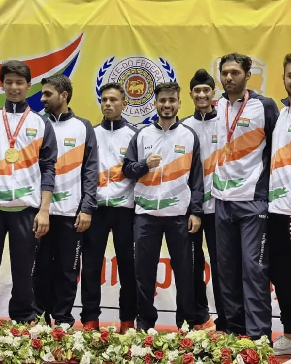 A gold medal win with Team India at the South Asian Championship. Standing on the podium with my teammates is a reminder that success is a collective effort.