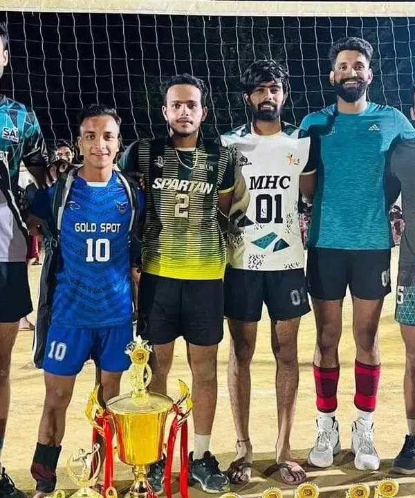 Our winning team at an All India Tournament. This victory against top competition like the Gurgaon Hostel team is a result of months of relentless hard work and dedication.