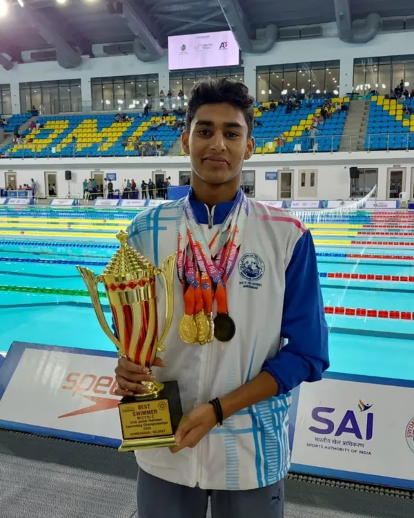 Dhakshan S, awarded the prestigious Individual Champion trophy at the 51st Junior Nationals. With 6 golds, 1 silver, and 1 bronze, he exemplifies the all-around excellence we strive for in our athletes.