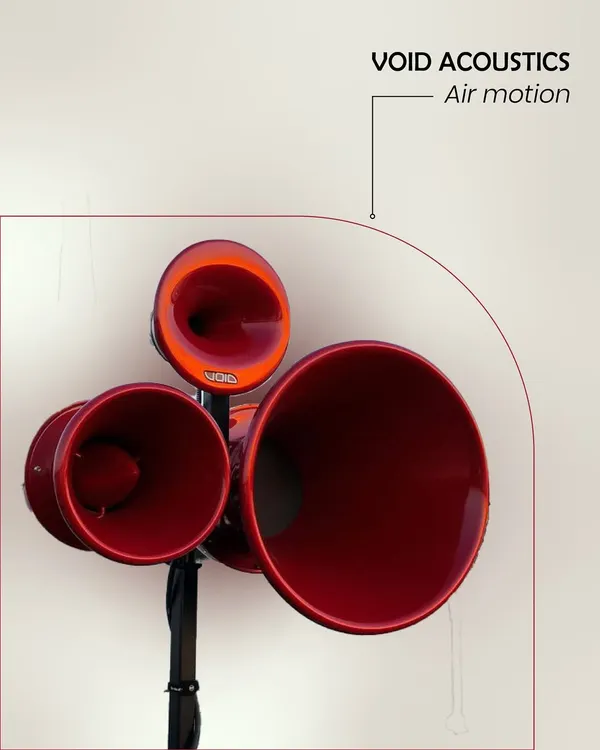 For us, audio is an art form. We partner with brands like Void Acoustics to offer speaker systems, like this Air Motion model, that are both sonically exceptional and visually striking, serving as a statement piece in any luxury space.
