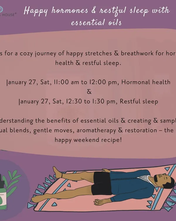 We incorporate aromatherapy into our practice for deeper healing. This workshop focuses on using essential oils for hormonal health and restful sleep.