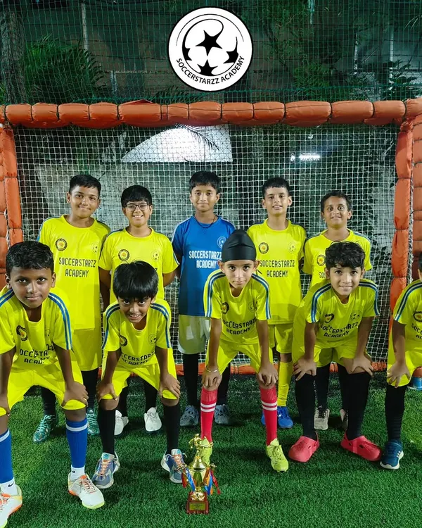 Our U-12 team shining with their trophy after an exhibition match at the Monsoon Veterans League. We are proud of our young stars for giving it their all.