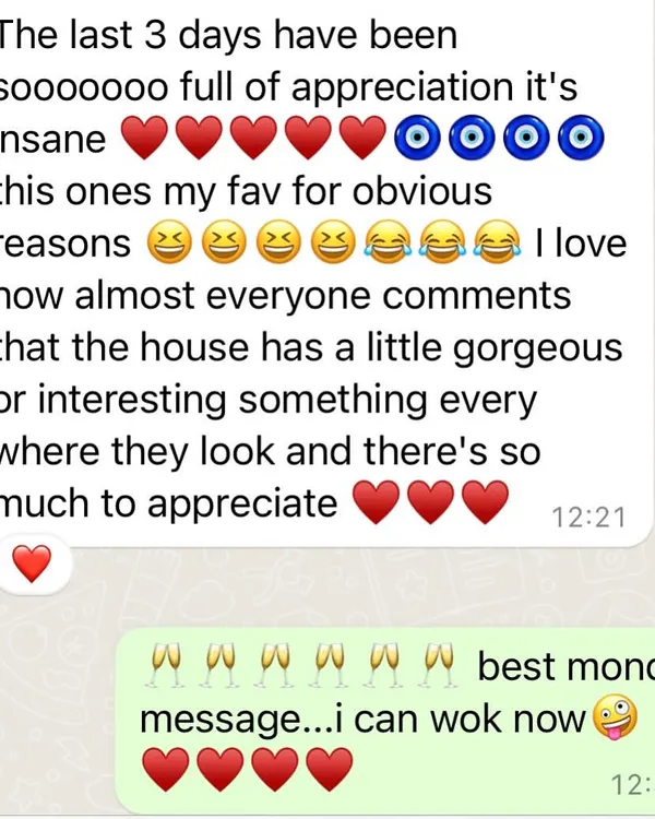 This is my best award ever. A message from a happy client, expressing their love for their new home. This is why I do what I do, to evoke this happiness and build friendships that last a lifetime.
