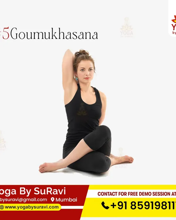Gomukhasana, or Cow Face Pose, is excellent for improving flexibility and is one of the poses we recommend for breast cancer recovery and wellness.
